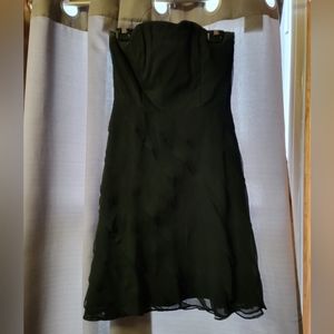 WHBM Black Strapless Dress